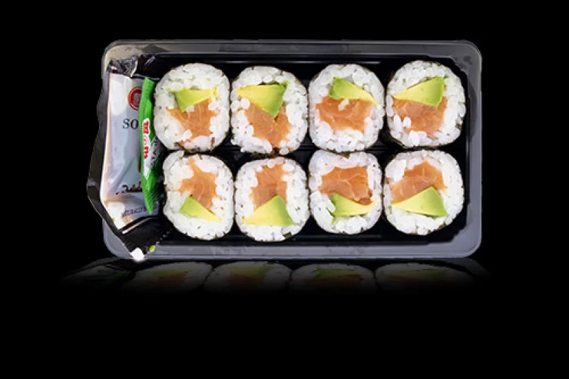 MAKI SALMÓN, AGUACATE Y QUESO