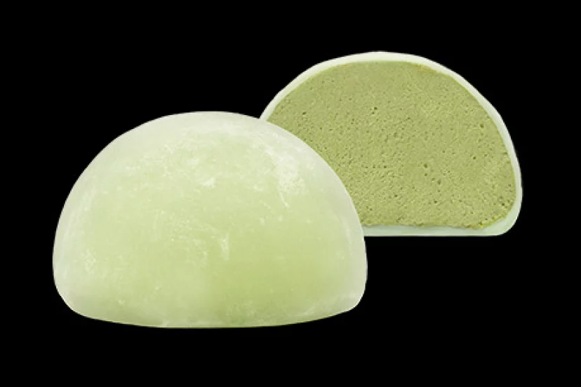 Mochis de helado de té verde